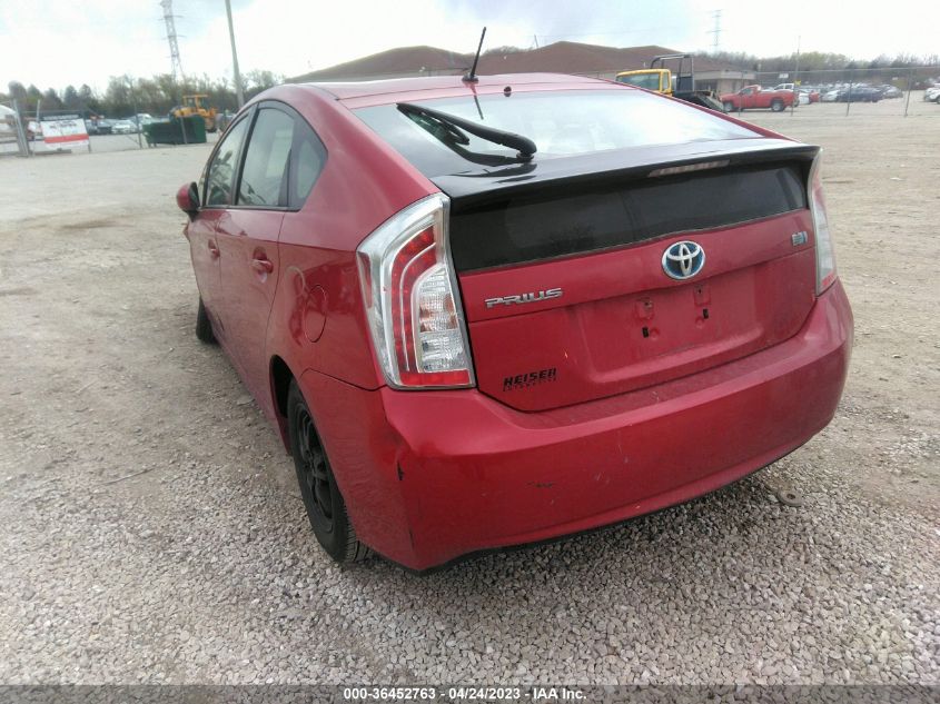 2013 TOYOTA PRIUS ONE/TWO/THREE/FOUR/FIVE - JTDKN3DU7D1623589