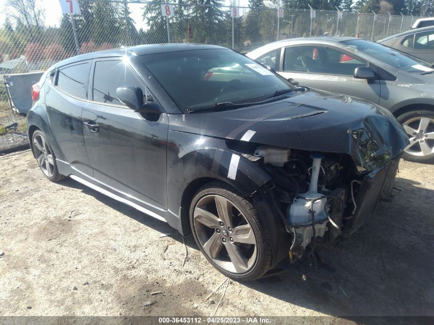 2014 HYUNDAI VELOSTER TURBO - KMHTC6AE2EU202349