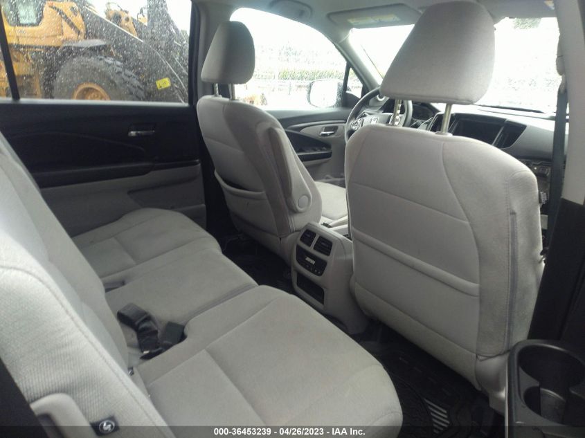 2017 HONDA PILOT EX - 5FNYF5H30HB010375