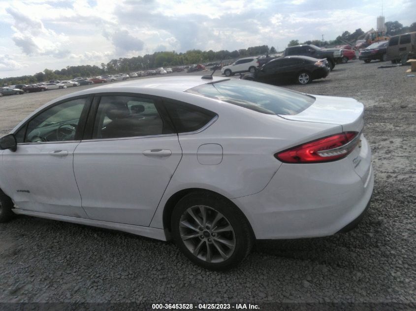 2017 FORD FUSION HYBRID SE - 3FA6P0LUXHR358650