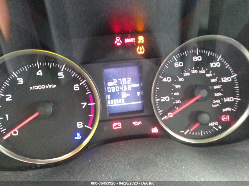 2016 SUBARU IMPREZA WAGON 2.0I SPORT PREMIUM - JF1GPAP61G9317551