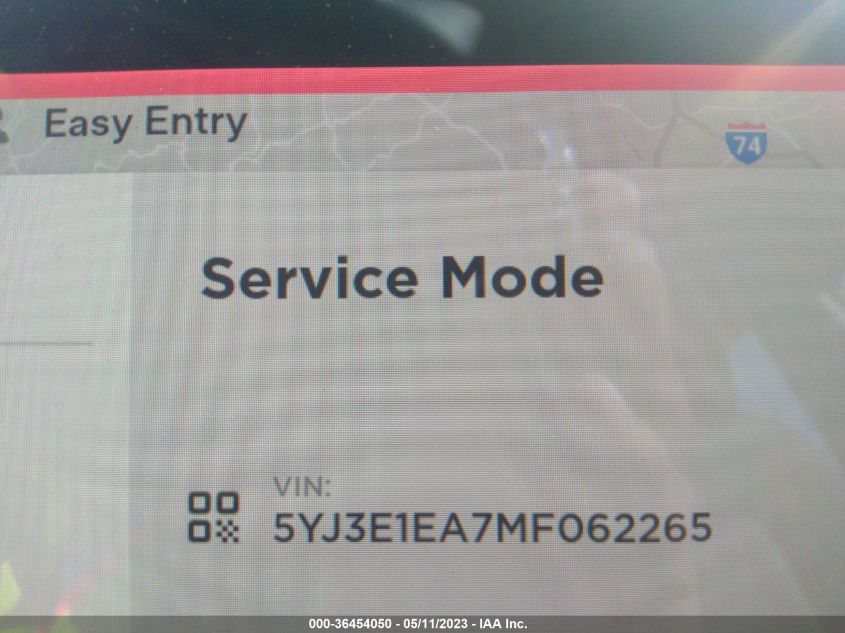 2021 TESLA MODEL 3 STANDARD RANGE PLUS - 5YJ3E1EA7MF062265