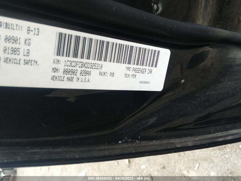 2013 DODGE DART GT - 1C3CDFCBXDD325310