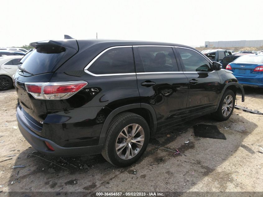 2015 TOYOTA HIGHLANDER LE - 5TDZKRFH4FS110686