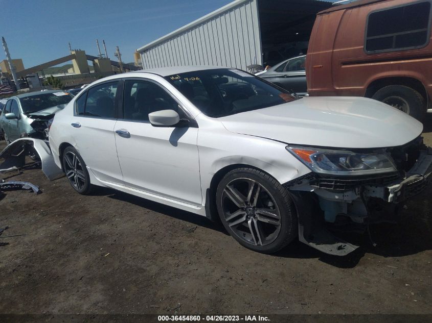 2017 HONDA ACCORD SEDAN SPORT - 1HGCR2F54HA100532