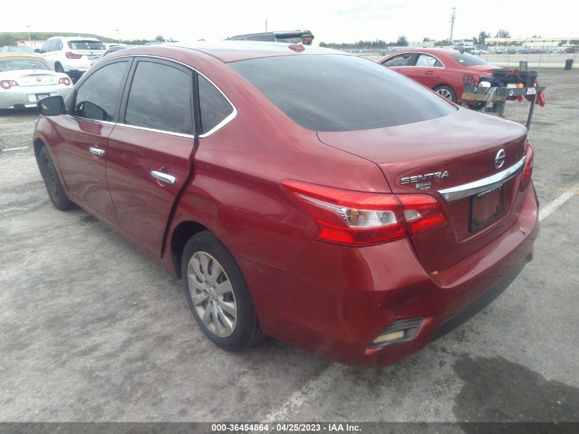 2016 NISSAN SENTRA SR/SL/S/SV/FE+ S - 3N1AB7AP8GL652190