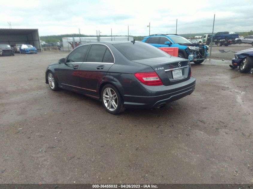 2013 MERCEDES-BENZ C-CLASS C 250 - WDDGF4HBXDA804662
