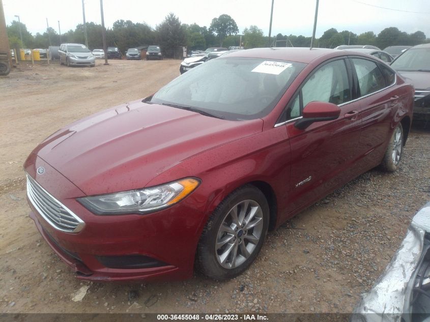 2017 FORD FUSION HYBRID SE - 3FA6P0LU0HR238128