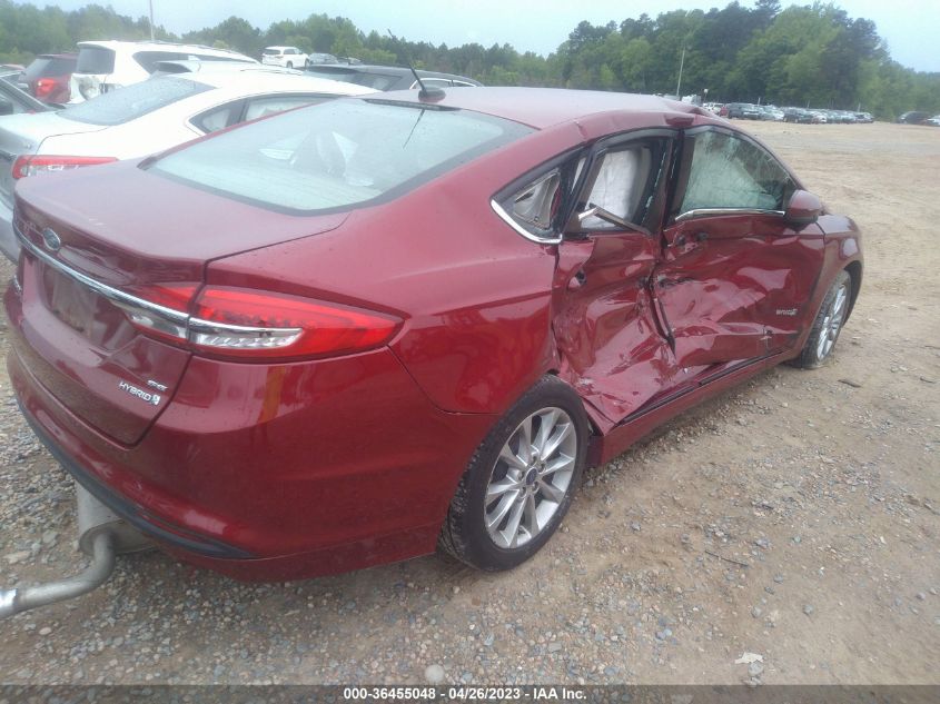 2017 FORD FUSION HYBRID SE - 3FA6P0LU0HR238128