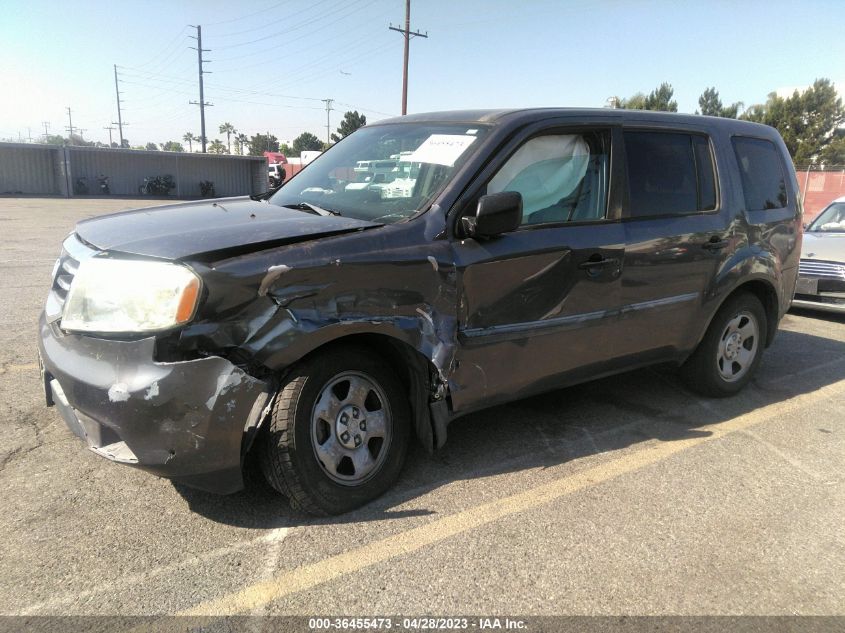 2015 HONDA PILOT LX - 5FNYF3H24FB029584