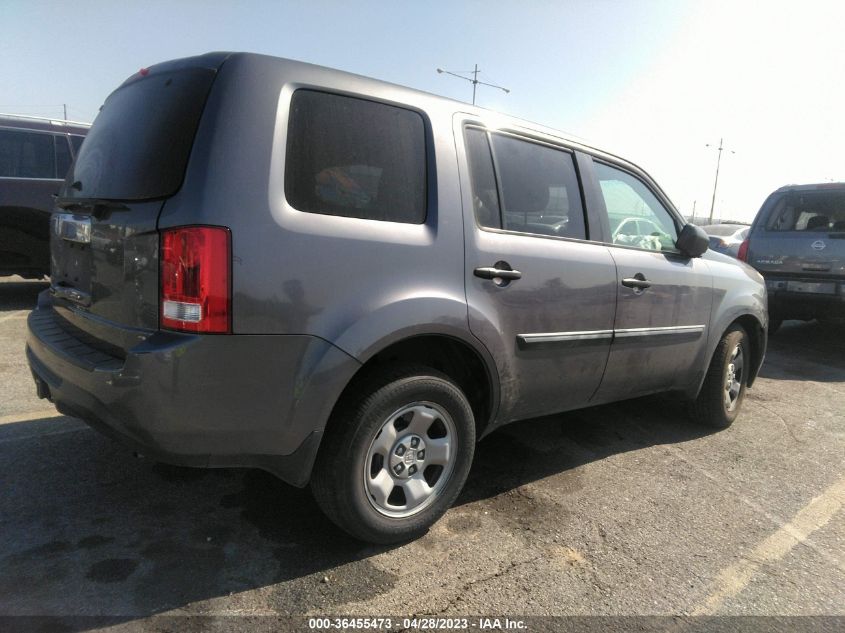 2015 HONDA PILOT LX - 5FNYF3H24FB029584