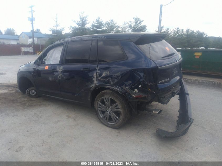 2019 HONDA PASSPORT EX-L - 5FNYF8H50KB024805