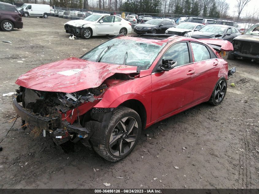 2021 HYUNDAI ELANTRA LIMITED - 5NPLP4AG7MH000842