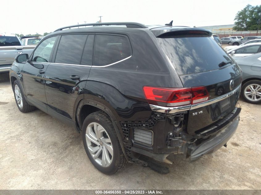 2021 VOLKSWAGEN ATLAS 3.6L V6 SE W/TECHNOLOGY - 1V2WR2CA0MC547644