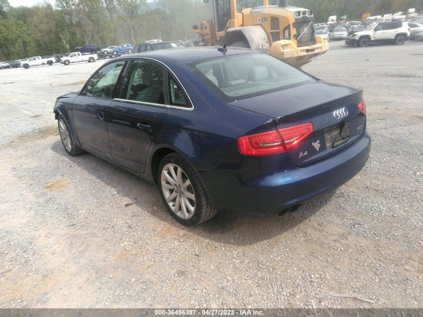 2013 AUDI A4 PREMIUM PLUS - WAUEFAFL6DN040665