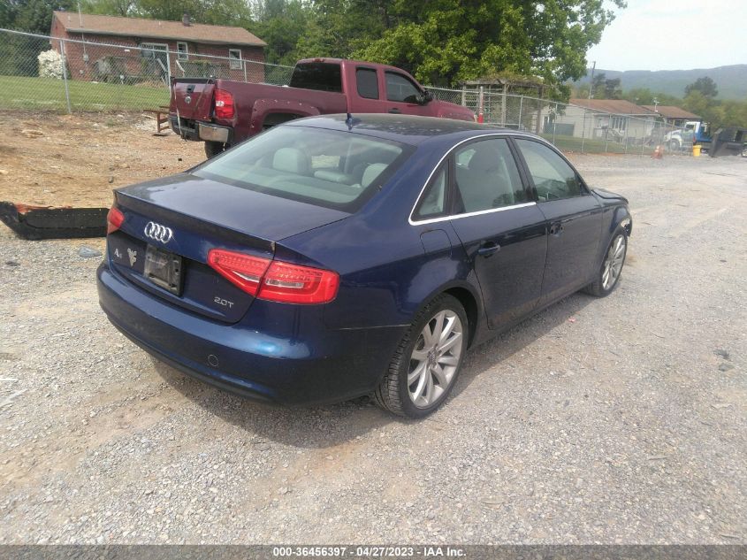 2013 AUDI A4 PREMIUM PLUS - WAUEFAFL6DN040665