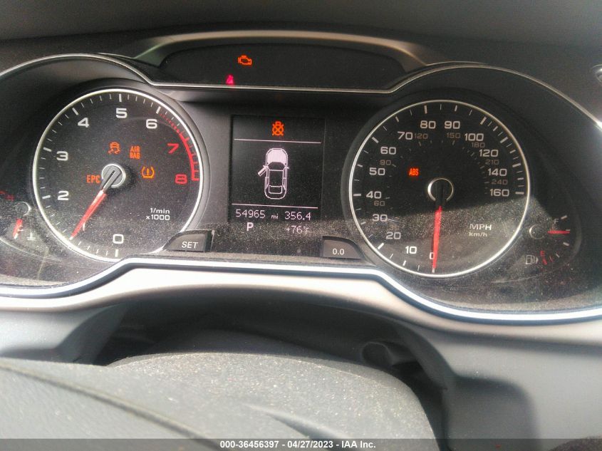 2013 AUDI A4 PREMIUM PLUS - WAUEFAFL6DN040665
