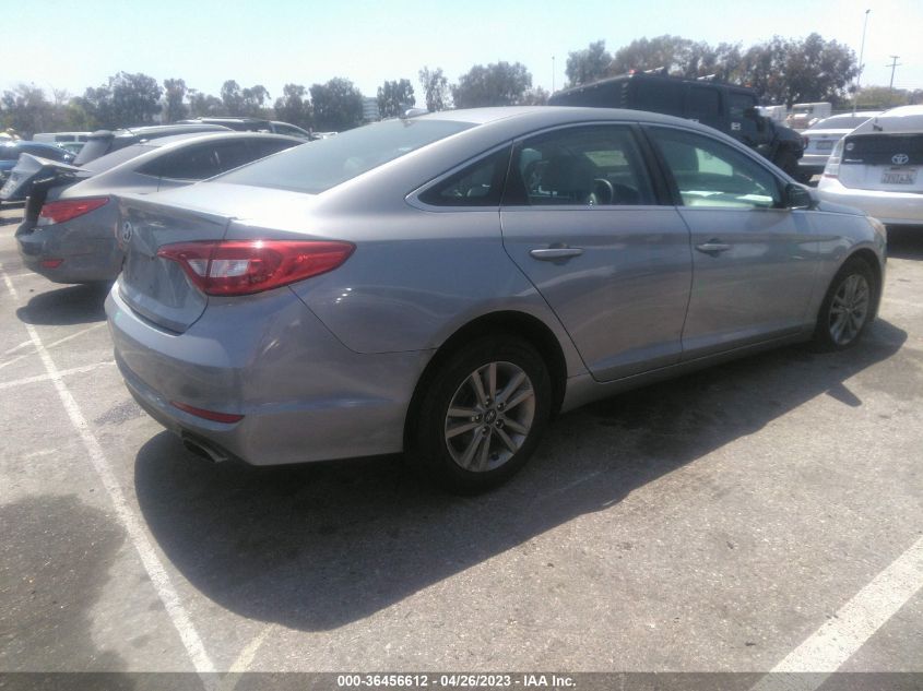 2015 HYUNDAI SONATA 2.4L SE - 5NPE24AF2FH007148