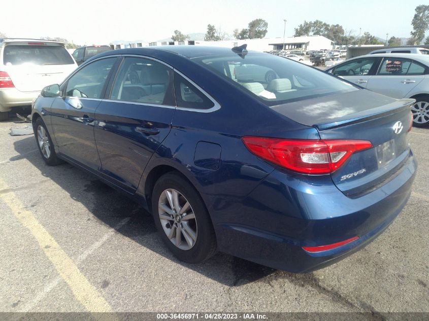2015 HYUNDAI SONATA 2.4L SE - 5NPE24AF1FH017461