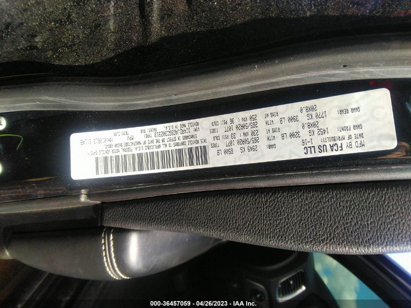 2016 DODGE DURANGO SXT - 1C4RDJAG9GC302313