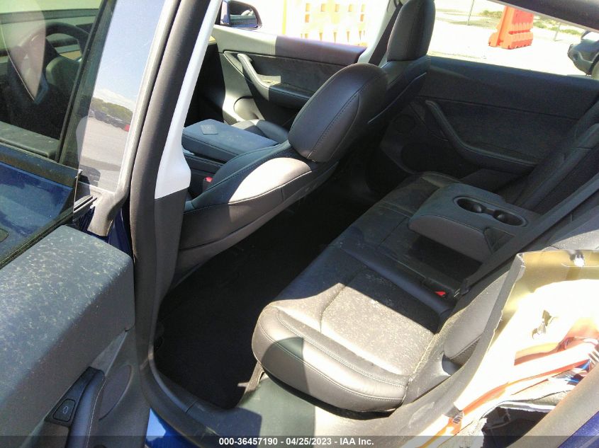 2022 TESLA MODEL Y LONG RANGE - 7SAYGDEE8NF462554