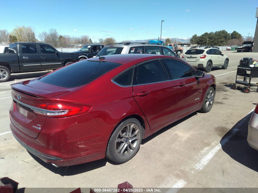 2017 FORD FUSION HYBRID SE - 3FA6P0LU9HR165440