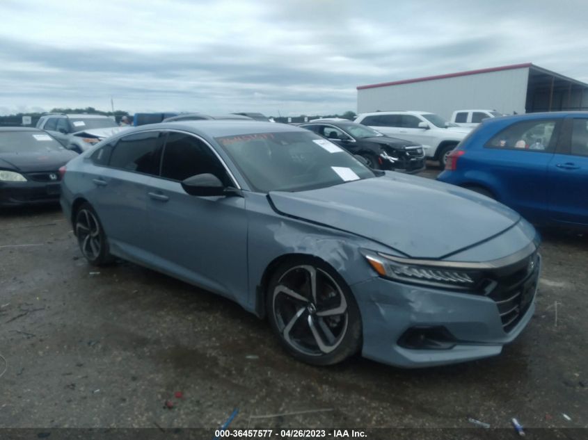 2021 HONDA ACCORD SEDAN SPORT - 1HGCV1F35MA068463