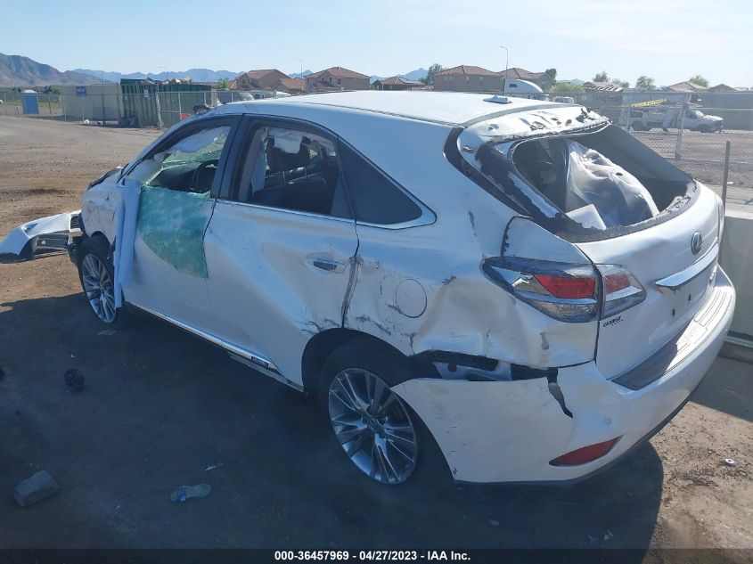 2013 LEXUS RX 450H JTJZB1BAXD2409921