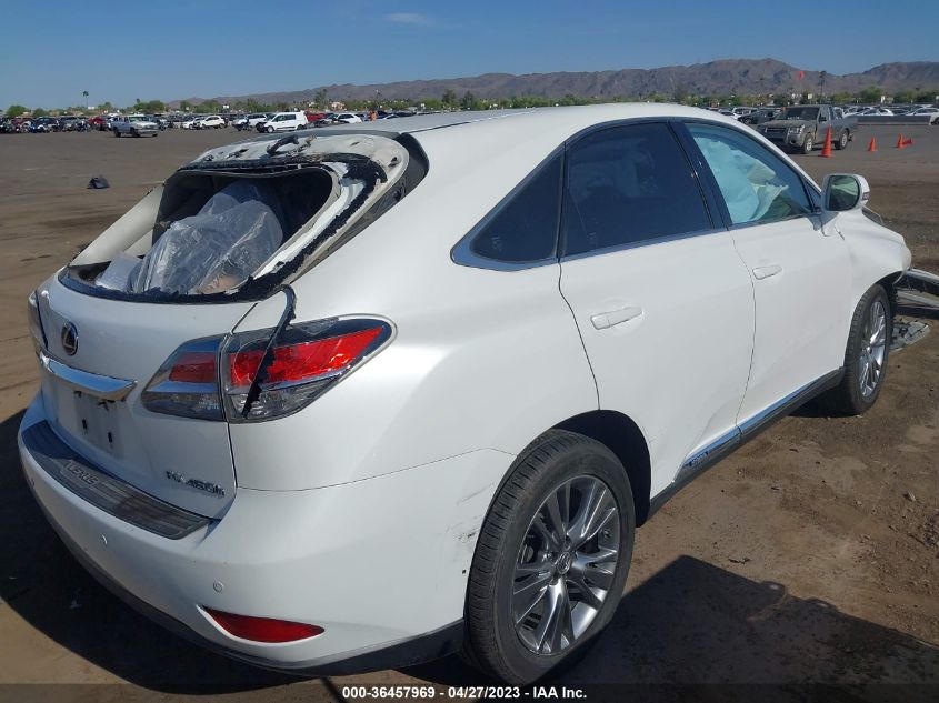 2013 LEXUS RX 450H JTJZB1BAXD2409921