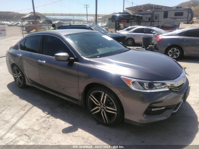 2016 HONDA ACCORD SEDAN SPORT - 1HGCR2F52GA152496