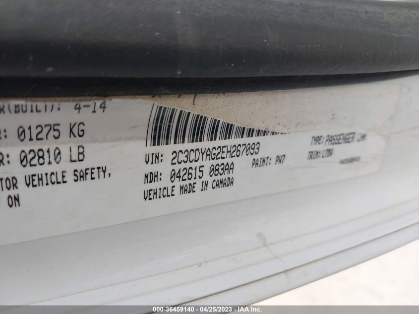 2014 DODGE CHALLENGER SXT - 2C3CDYAG2EH267093