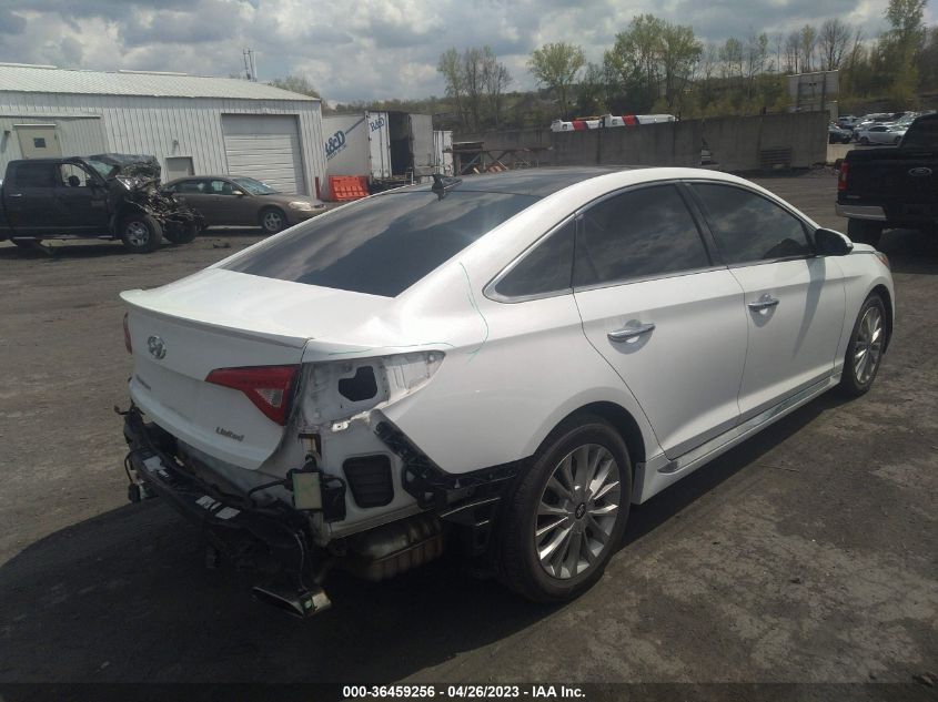 2015 HYUNDAI SONATA 2.4L LIMITED - 5NPE34AF1FH016856