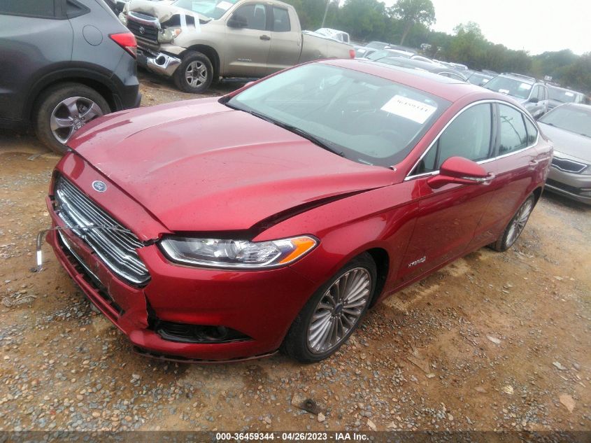 2013 FORD FUSION TITANIUM HYBRID - 3FA6P0RU6DR355987