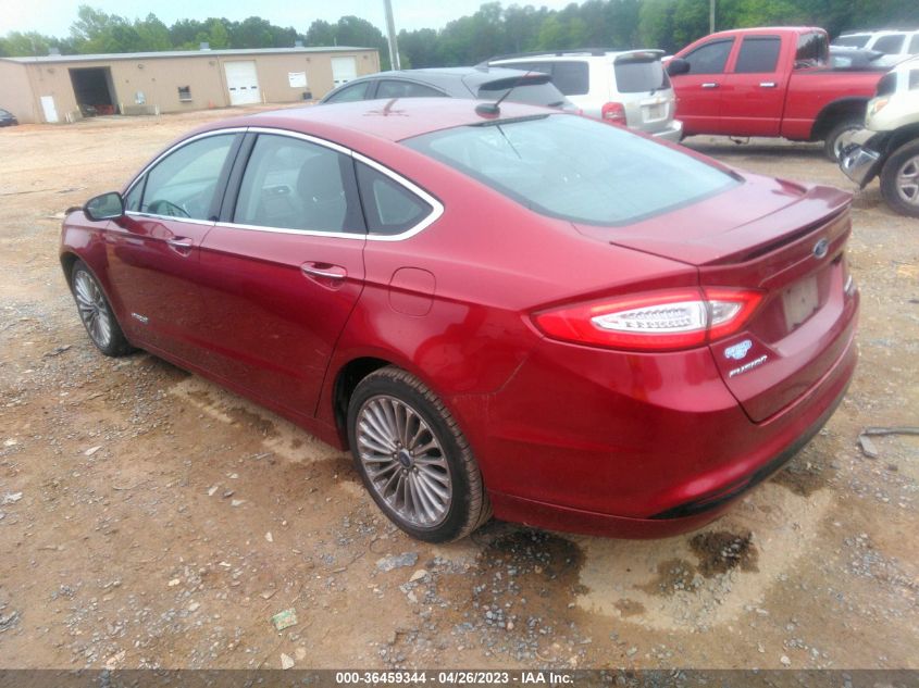 2013 FORD FUSION TITANIUM HYBRID - 3FA6P0RU6DR355987