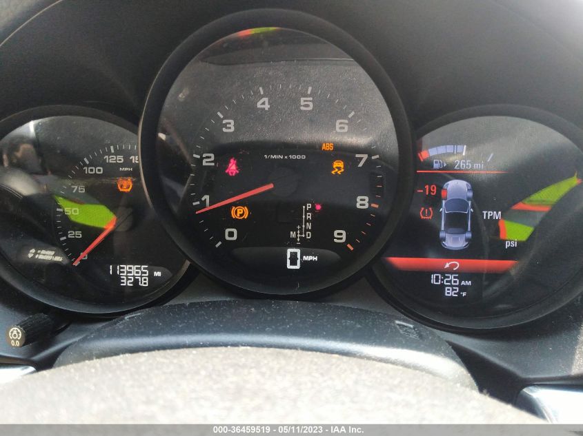 2014 PORSCHE BOXSTER WP0CA2A80EK120693