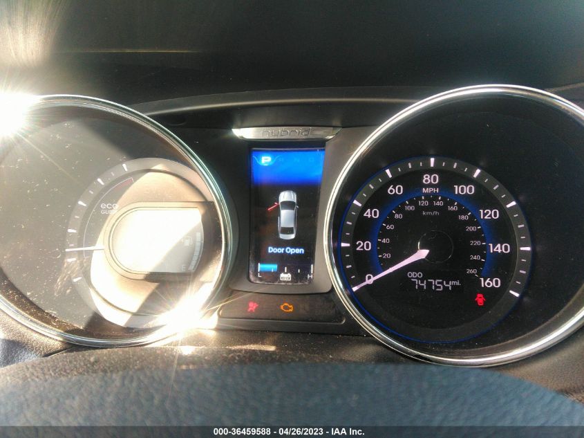 2014 HYUNDAI SONATA HYBRID - KMHEC4A48EA117571