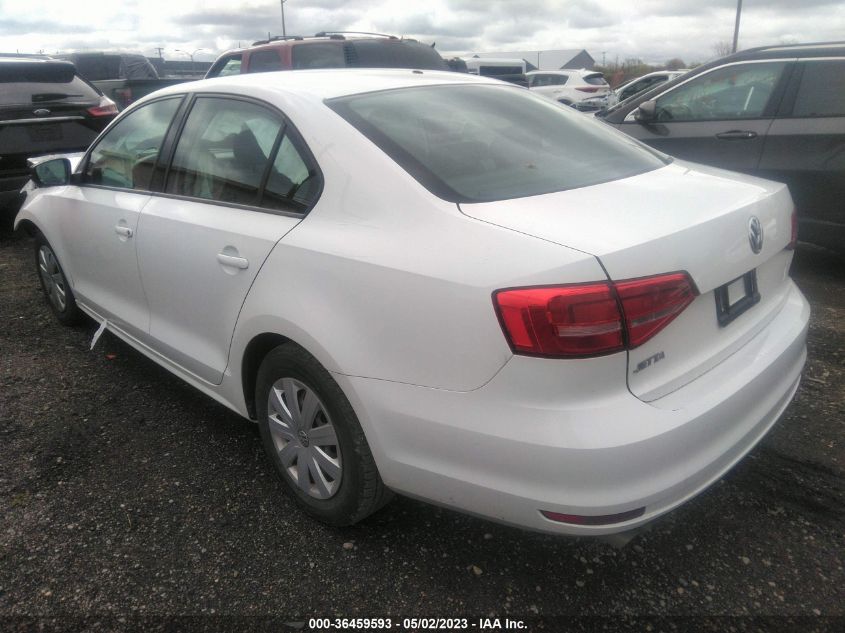 2015 VOLKSWAGEN JETTA SEDAN 2.0L S - 3VW2K7AJ8FM309480