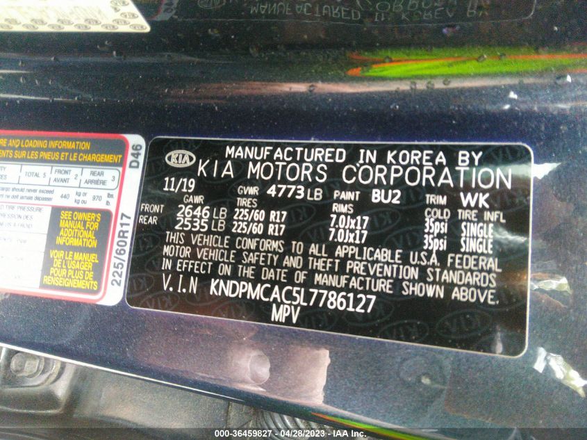 2020 KIA SPORTAGE LX - KNDPMCAC5L7786127