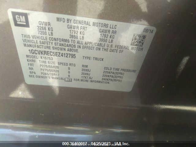 2014 CHEVROLET SILVERADO 1500 LT - 1GCVKREC5EZ412795