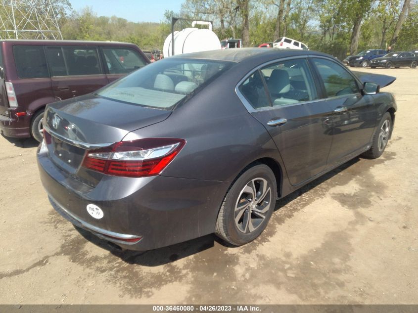 2016 HONDA ACCORD SEDAN LX - 1HGCR2F35GA139515