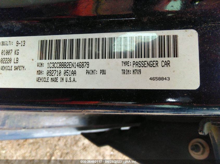 2014 CHRYSLER 200 TOURING - 1C3CCBBB2EN146879