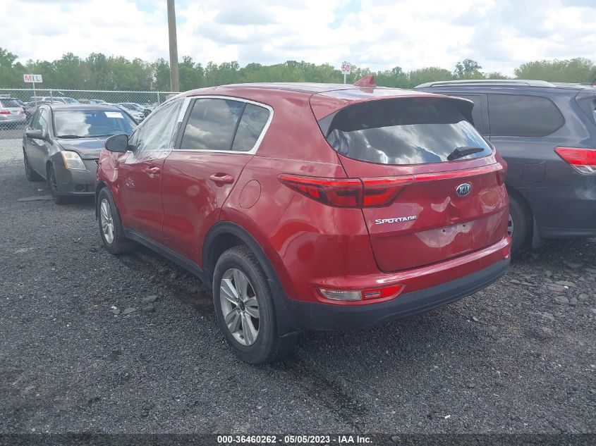 2018 KIA SPORTAGE LX - KNDPMCAC3J7458749