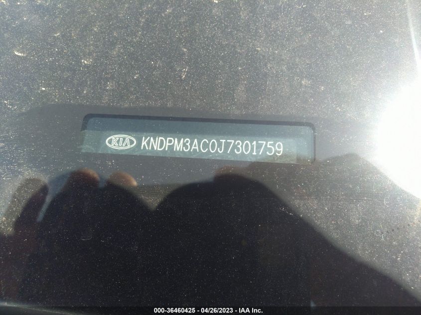 2018 KIA SPORTAGE LX - KNDPM3AC0J7301759
