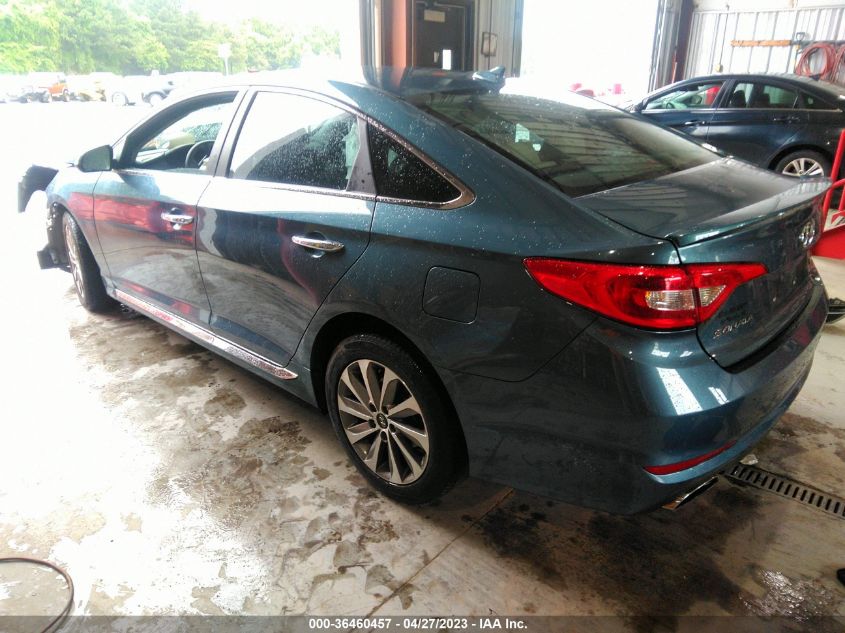 2016 HYUNDAI SONATA 2.4L SPORT - 5NPE34AF9GH313763