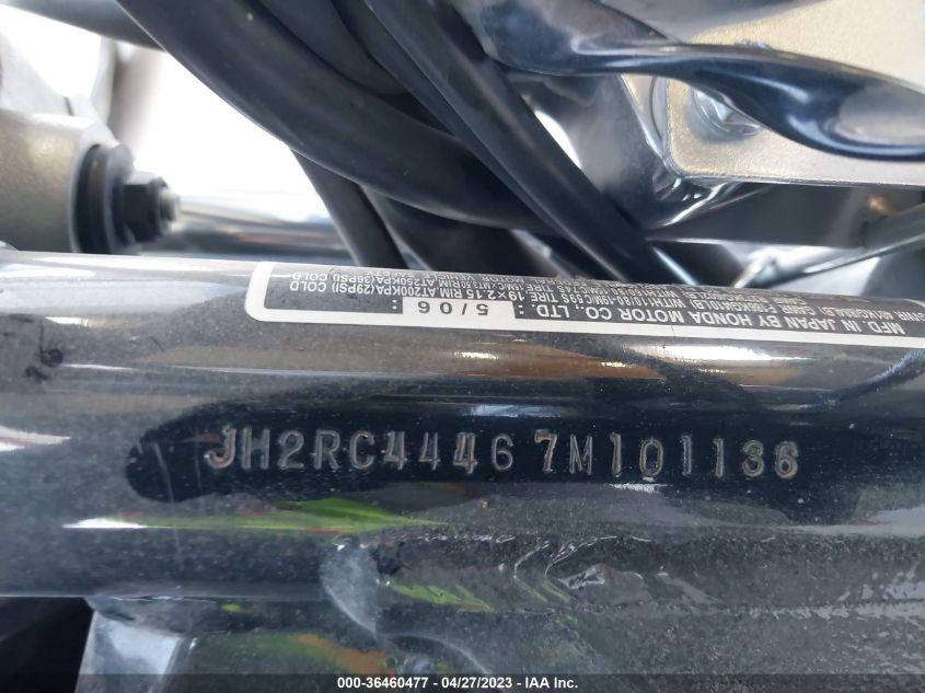 2007 HONDA VT750 DC JH2RC44467M101136