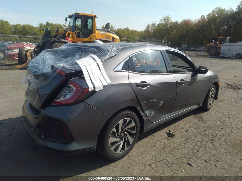 2018 HONDA CIVIC HATCHBACK LX - SHHFK7H25JU425086