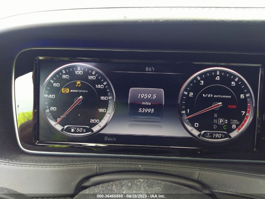 2016 MERCEDES-BENZ S-CLASS AMG S 63 - WDDUG7JB2GA213418