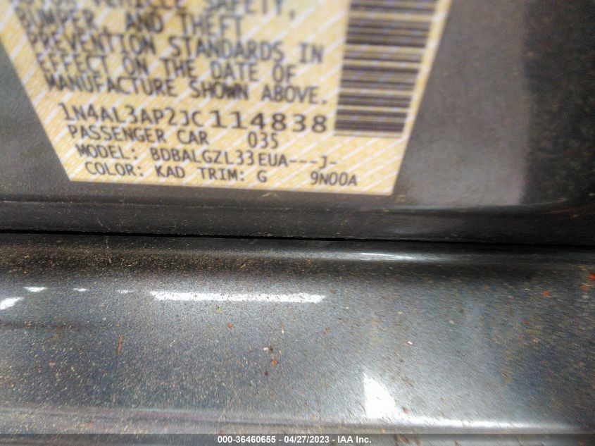 2018 NISSAN ALTIMA 2.5 S - 1N4AL3AP2JC114838
