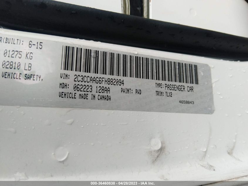 2015 CHRYSLER 300 LIMITED - 2C3CCAAG6FH882094