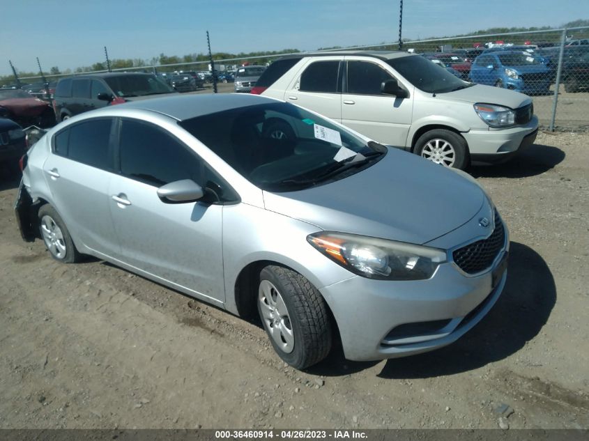 2015 KIA FORTE LX - KNAFK4A65F5343622